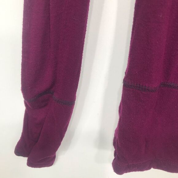 Kuhl Maroon Wool Blend Performance Base Layer Long Sleeve Pullover Shirt - Picture 9 of 15